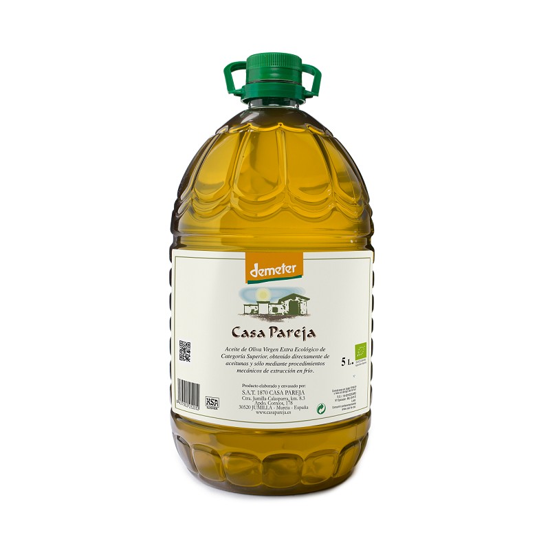 aceite-ecologico-demeter-garrafa Aceite Casa Pareja garrafa 5L - Mitierra Centro de Naturopatía