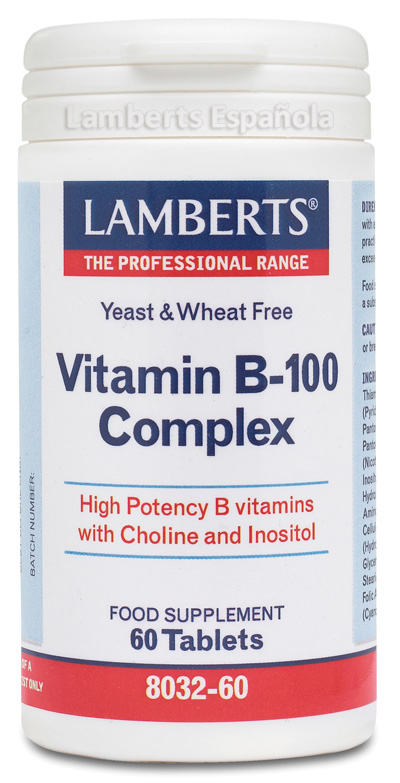 lamberts_8032-60-Lamberts-Complejo-de-vitamina-B-100 Vitamina B 100 Lamberts - Mitierra Centro de Naturopatía