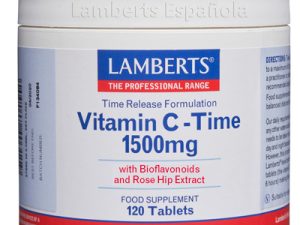 Vitamina C 1500 Lamberts 120tab - Mitierra Centro de Naturopatía