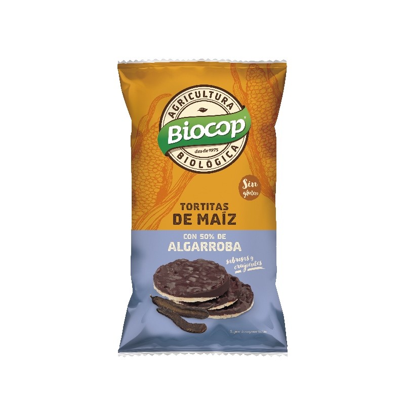 Tortas maíz algarroba Biocop - Mitierra Centro de Naturopatía